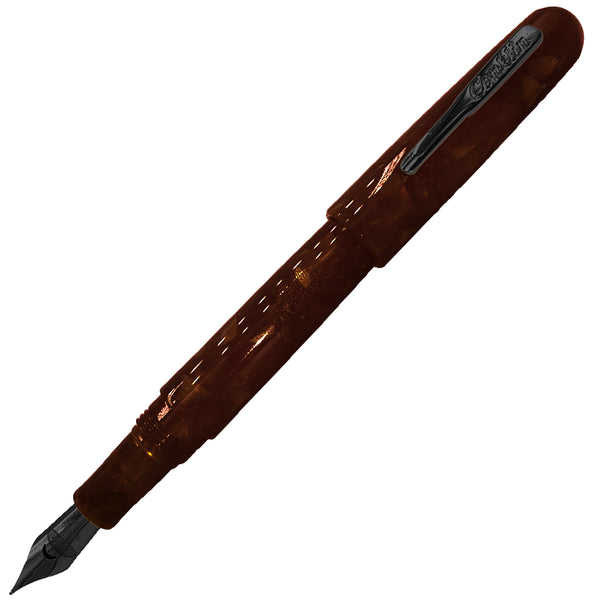 Conklin All American Fountain Pen - Brownstone, posted