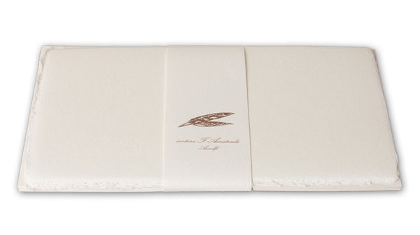 Handmade Amatruda Amalfi Paper with Deckled Edges & Watermark